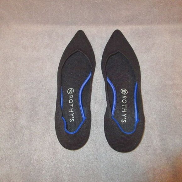 Rothy's The Point Ballet Flats Size 11 Comfort Slip On Cushioned Foam Neutral - Picture 3 of 11